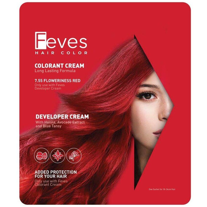 Jual Feves Hair Color Pewarna Rambut Sachet Pewarnaan Rambut Shopee