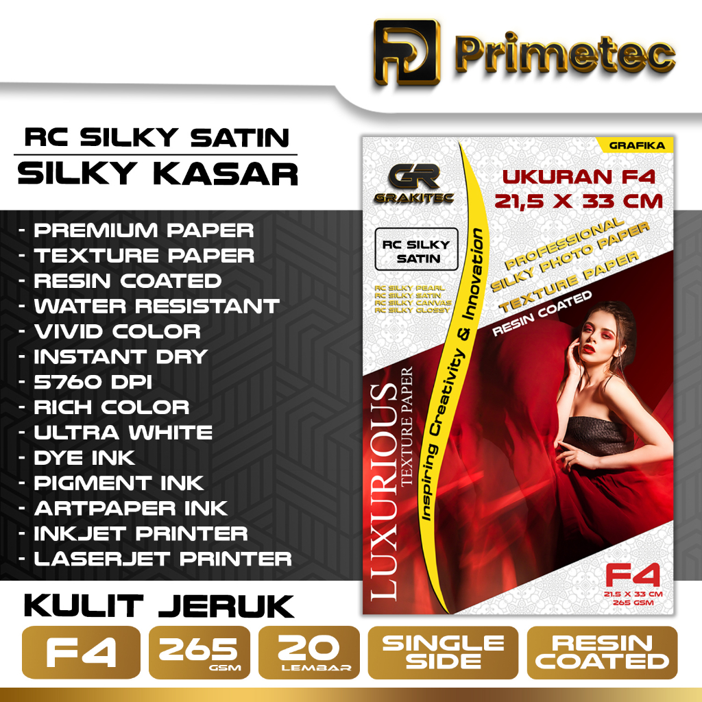 Jual Kertas Foto Silky Texture F4 Professional Silky, Glossy Photo Paper 265 Gsm Motif Pearl