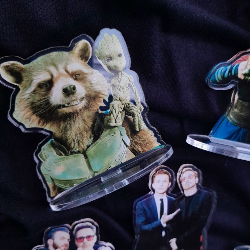 Jual Mini Acrylic Standee Duo Marvel, Thor Loki Groot Rocket Stephen ...