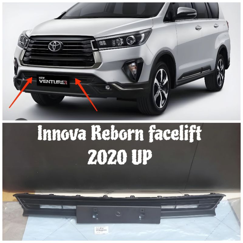 Jual Grill Bemper Ram Bemper Dudukan Plat Nomor Innova Reborn Facelift ...