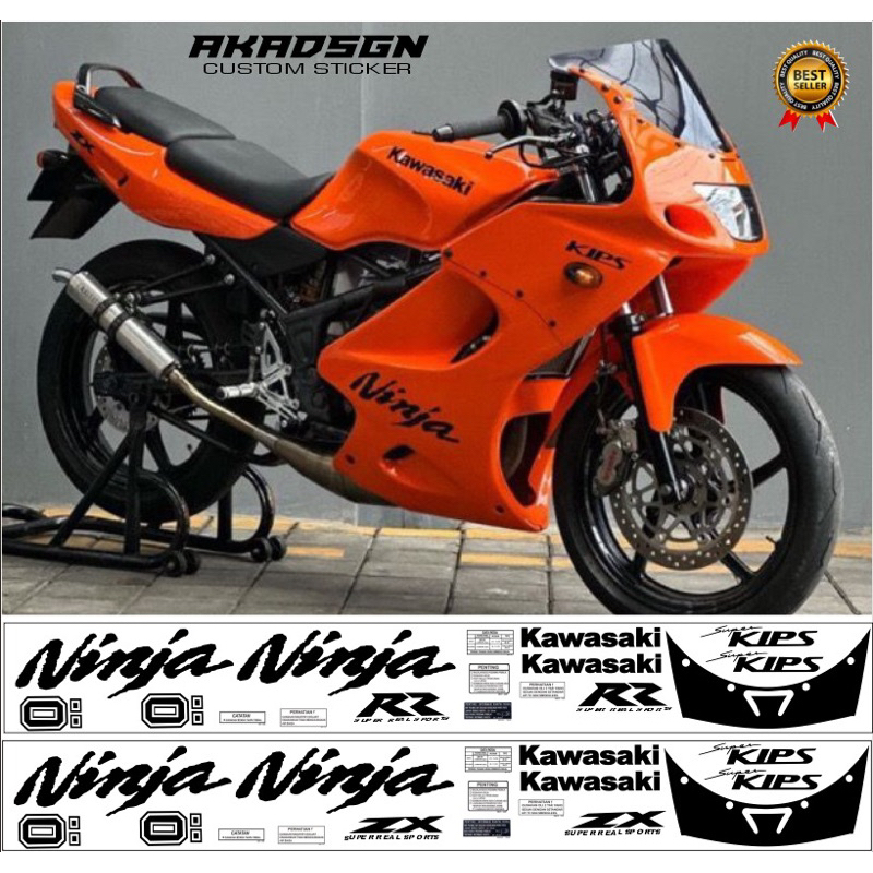 Jual sticker striping Kawasaki Ninja RR OLD (RR/ZX) transparan bisa ...
