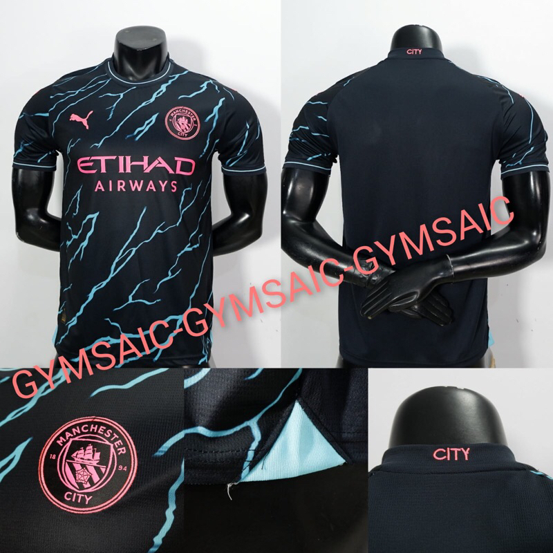 Jual JERSEY CITY 3RD 2023 2024 - BAJU BOLA MAN CITY HITAM 23 24 ...