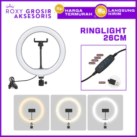 Ringlight Lampu LED Selfie 26cm Plus Holder Miniball