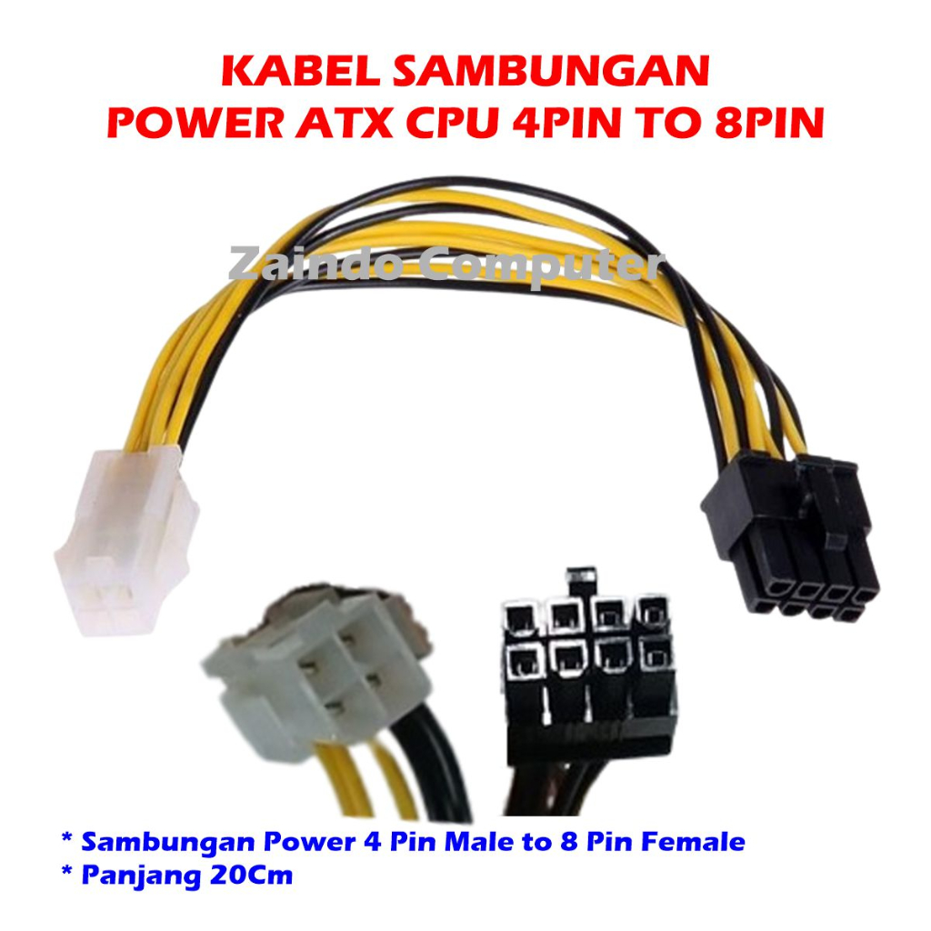 Jual Kabel Atx Pin To Pin Kabel Sambungan Power Atx Cpu Pin To Pin Untuk Power Mainboard