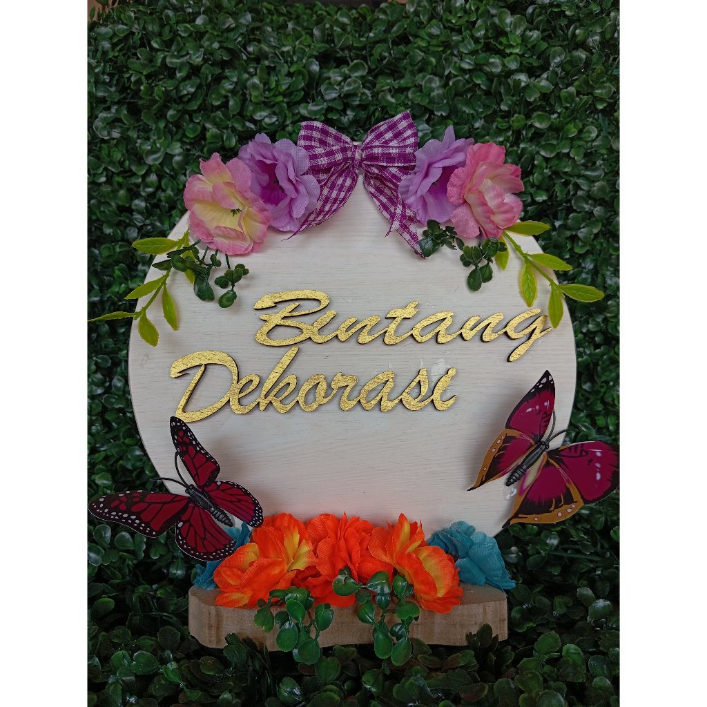 Jual Costume Hiasan Meja Satu Sisi Wreath Flower / Bunga Meja / Welcome