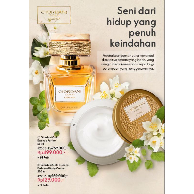 Jual GIORDANI GOLD ESSENZA DEODORANT DAN PARFUM 50ml Shopee Indonesia