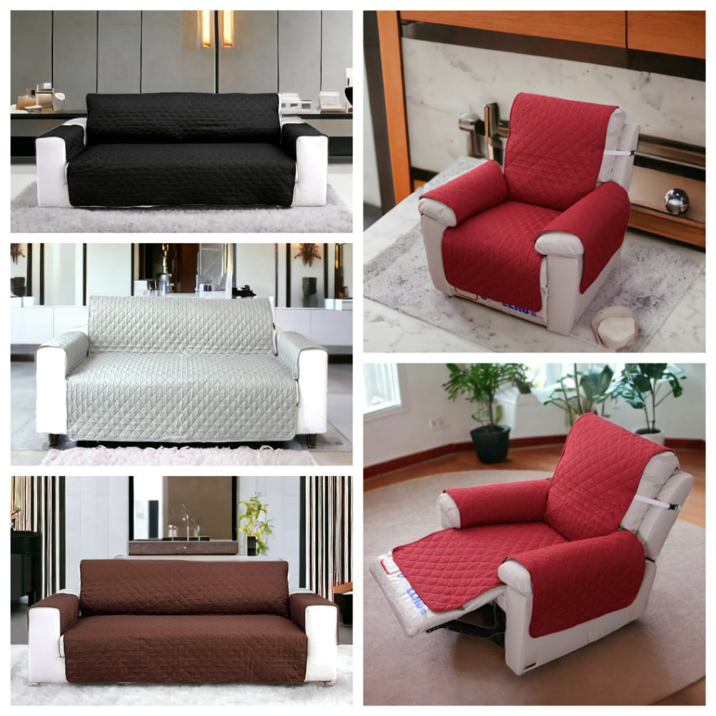 Jual Cover sofa PROTECTOR 1/2/3/4 seater Sarung sofa PROTEKTOR 1/2/3/4