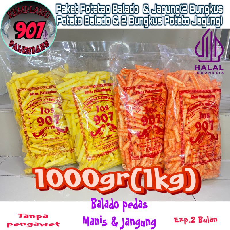 Jual PAKET 2 bungkus POTATO BALADO & 2 bungkus POTATO JAGUNG MANIS ...