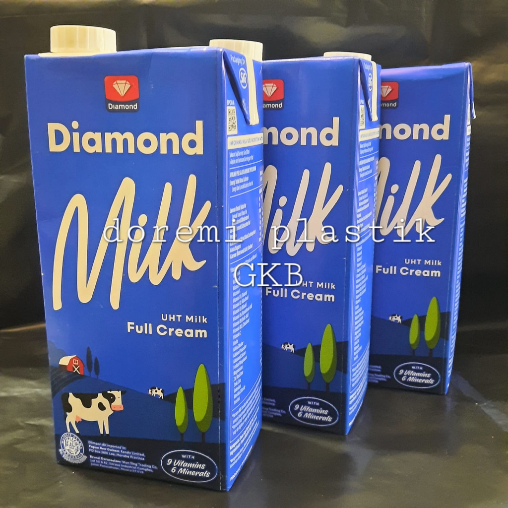 Jual UHT Diamond Fullcream 1 Liter / Susu Diamond 1 Liter / Susu Uht