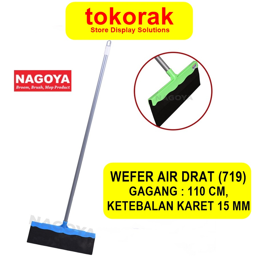 Jual Wiper Lantai Serokan Air Nagoya Pel Karet Dorongan Air Gagang