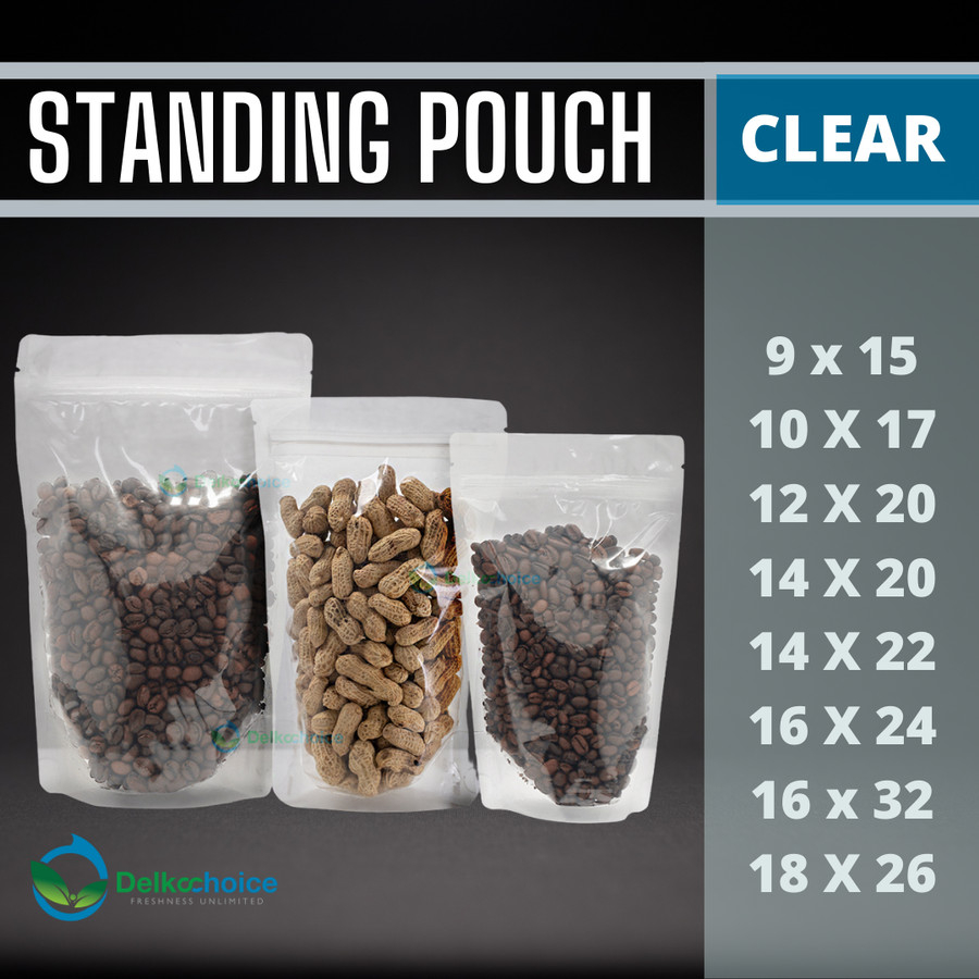 Jual Standing Pouch Transparan Kemasan Bening Delkochoice Pack Shopee Indonesia