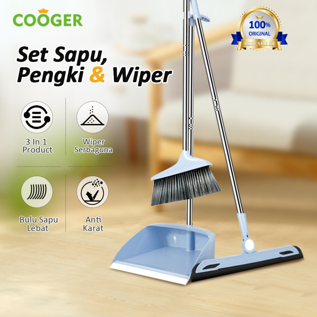 Jual Cooger Sapu Set Sapu Pengki Wiper Broom Set Sapu In Alat