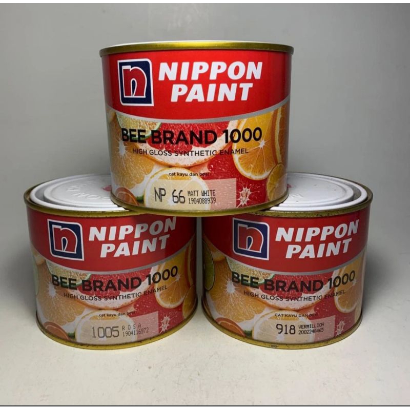 Jual CAT MINYAK KAYU BESI BAJA 0.2ltr NIPPON PAINT BEE BRAND 1000 CAT