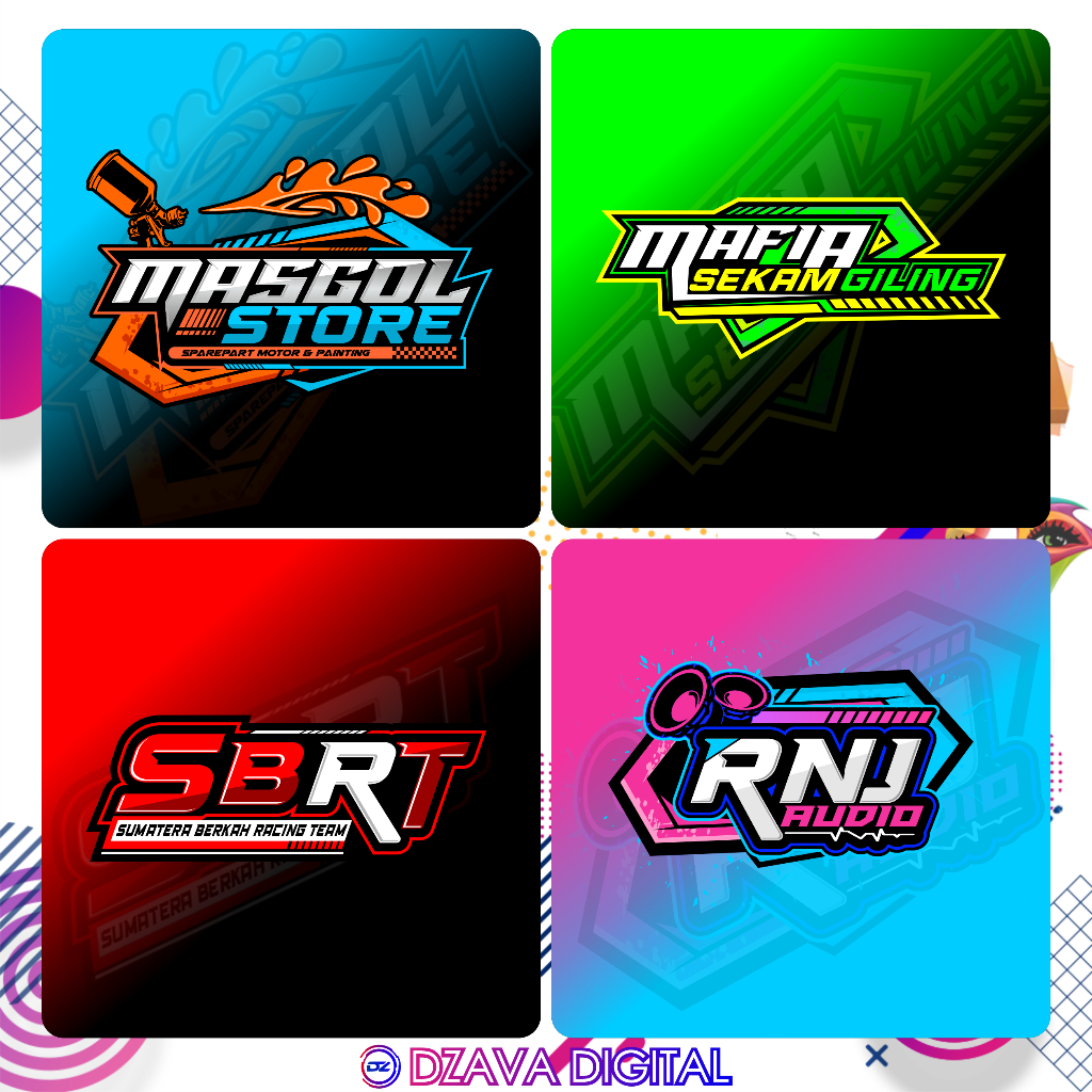 Jual JASA DESAIN LOGO RACING | LOGO BENGKEL| DESAIN LOGO TERJANGKAU