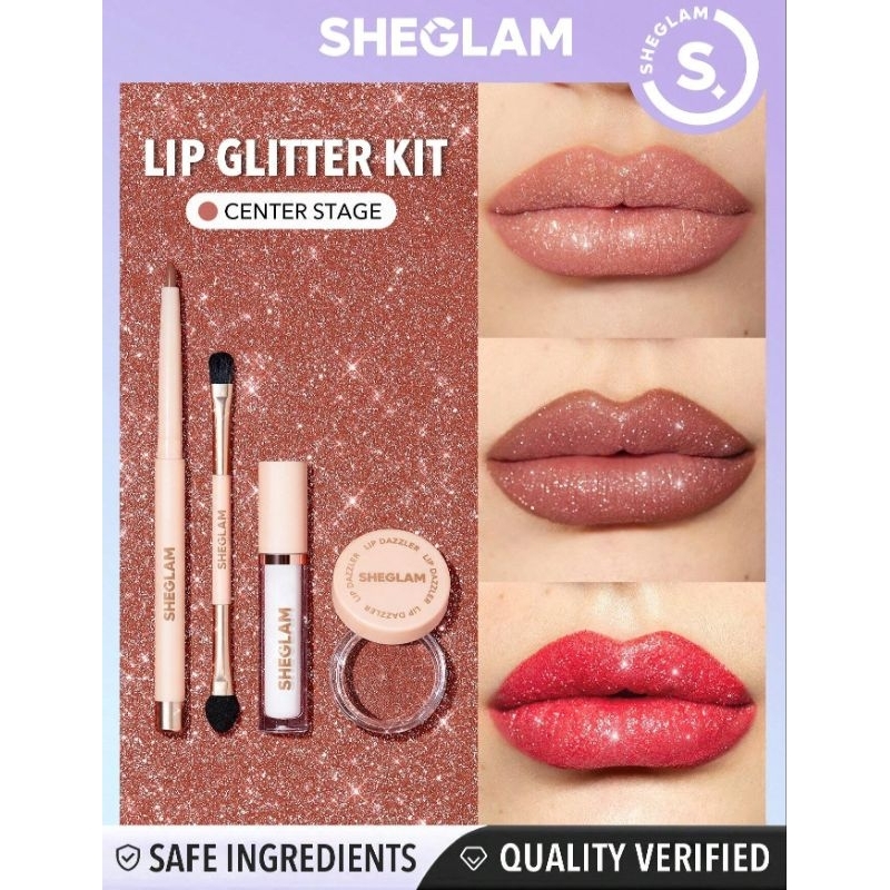 Jual SHEGLAM Lip Dazzler Glitter Kit Shopee Indonesia