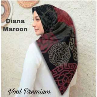 Hijab Quadrilateral Lv White Voal Premium Lasercut!!!