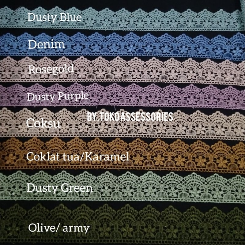 Jual Renda Gamis | renda meteran | Renda prada | renda pakaian| renda ...