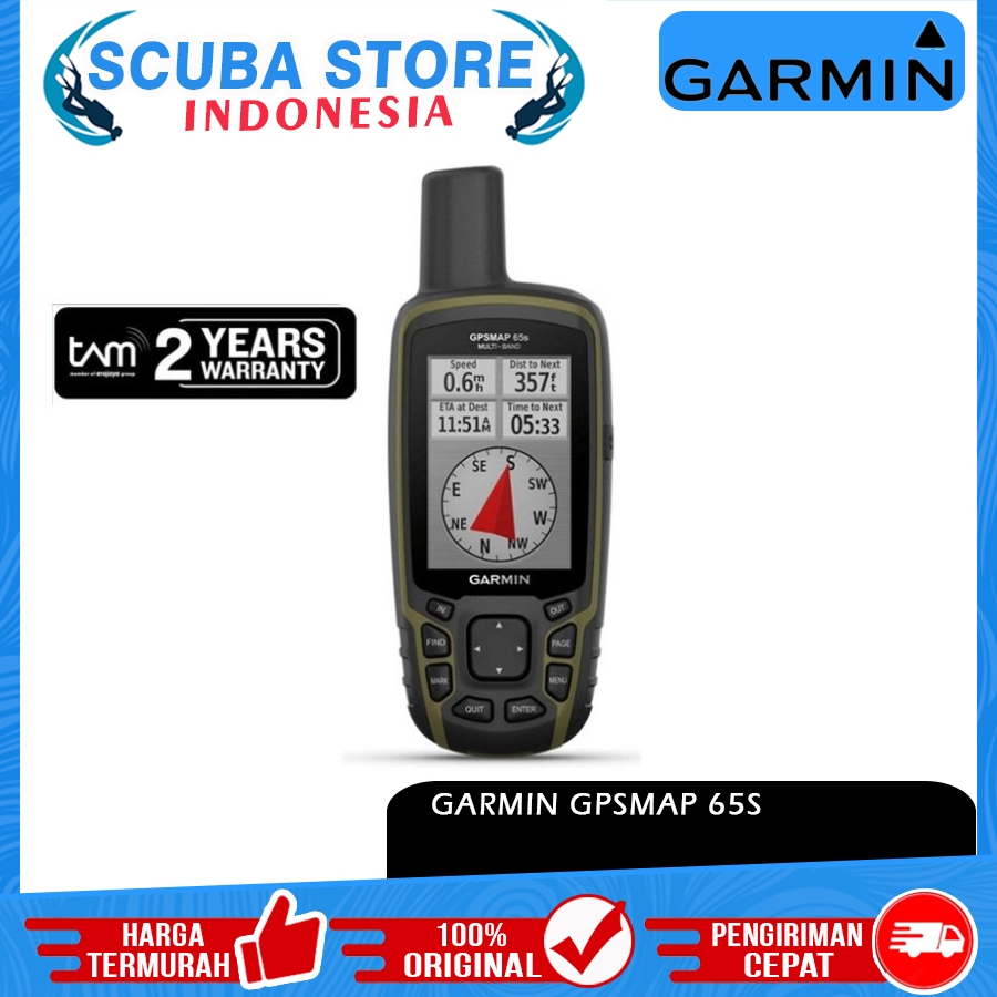 Jual GPSMAP Garmin 65s Handheld Peta GPS Map Alat Survey Pendeteksi
