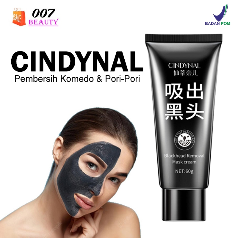 Jual CINDYNAL Black Mask BPOM - Masker Arang Activated Carbon Black ...