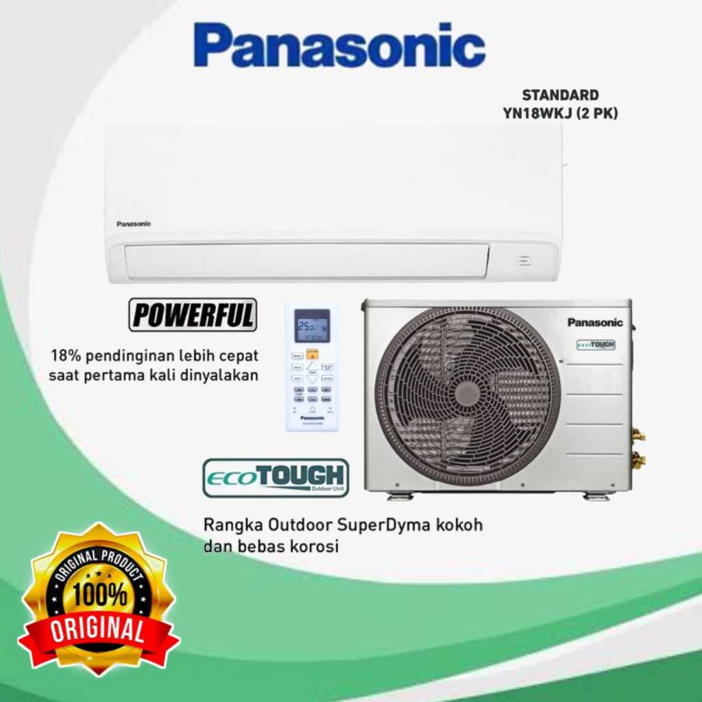 Jual Ac Panasonic Split Standard 2 Pk R32 Cs Yn18wkj Original Shopee Indonesia