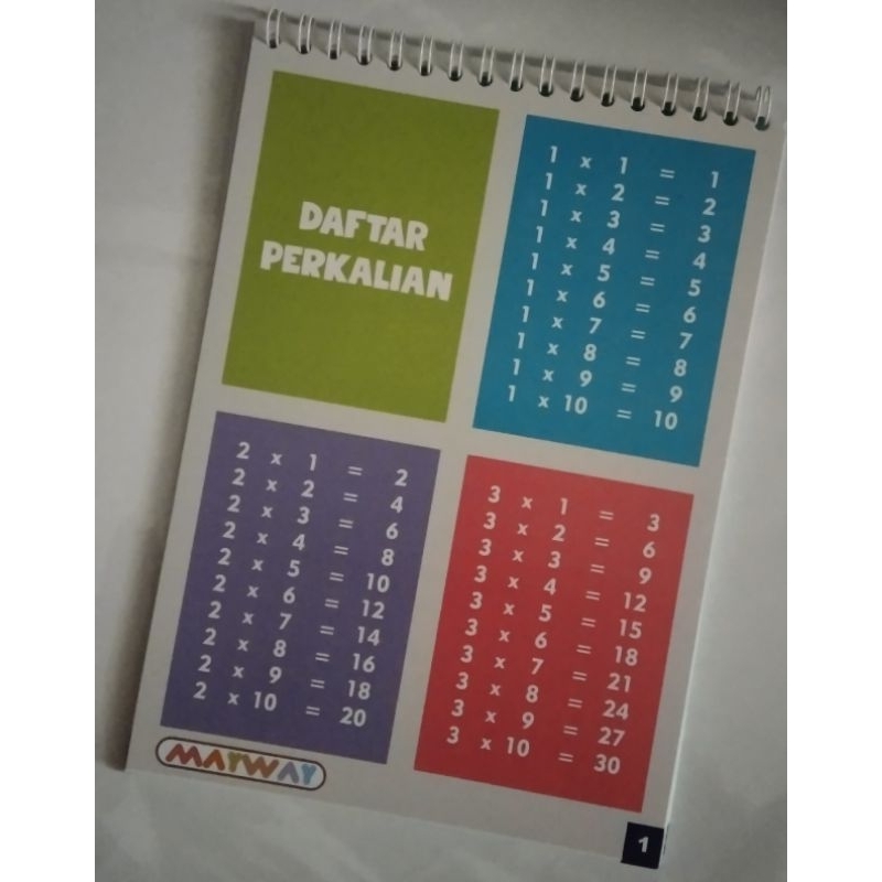 Jual Buku Daftar Kali Bagi Pangkat 2 Pangkat 3 Shopee Indonesia 6980