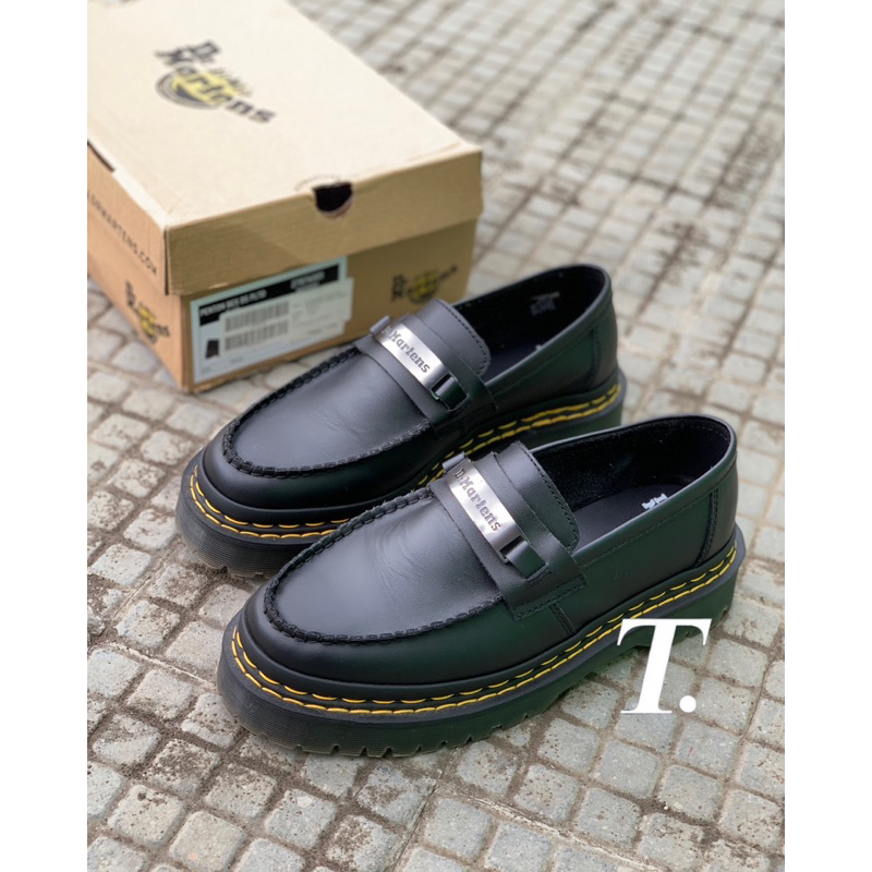 靴 Dr.Martens PENTON BEX PLTD (EU42 BK) Dr Martens☆PENTON BEX DOUBLE STITCH LOAFER☆厚底☆兼用 (Dr