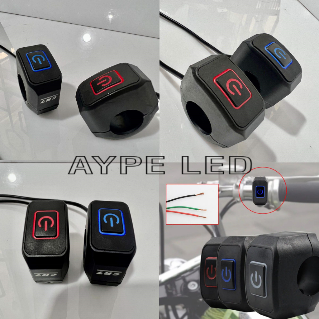 Jual [WATERPROOF] SAKLAR STANG ON OFF LED ORIGINAL CR7 TOMBOL ON OFF ...