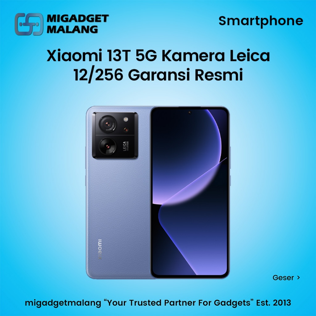 Jual Xiaomi 13T 5G 12/256 Kamera Leica 50MP IP68 AMOLED 144Hz Garansi ...