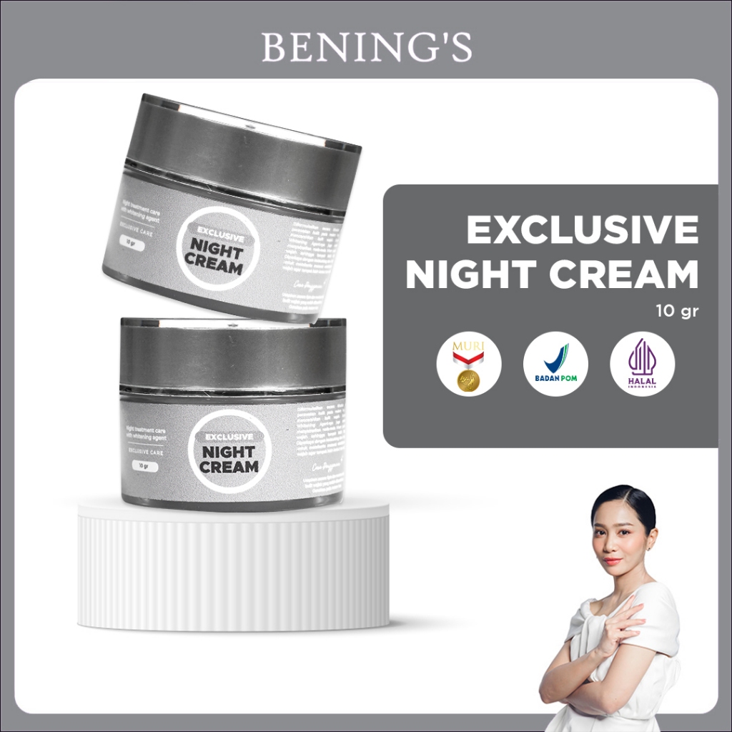 Jual Exclusive Night Cream Benings Skincare By Dr Oky (Benings Clinic ...