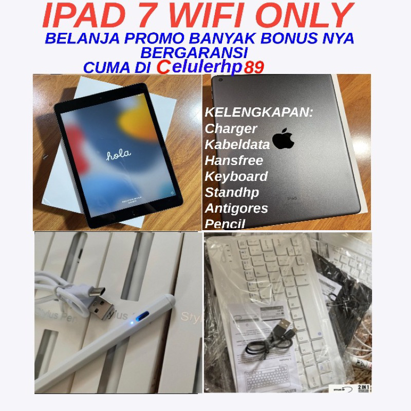 Jual ipad 9 iOS 26 / ipad 8 iOS 26 / iPad 7 / iPad 6 FULLSET Bonus