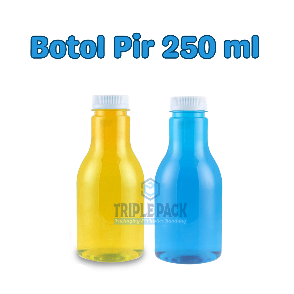 Jual [25 pcs] botol pir 250ml plastik PET bening food grade untuk aneka ...