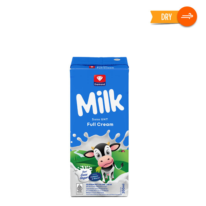 Jual Diamond Uht Milk Full Cream 200ml Shopee Indonesia