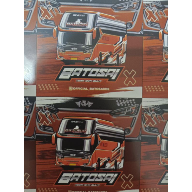 Jual stiker bus sjm trans batosai asli isi 52 pcs | Shopee Indonesia