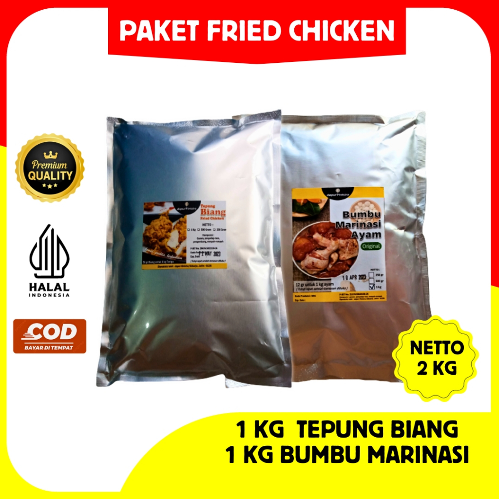 Jual Tepung Biang Bumbu Marinasi Fried Chicken Original Kg Shopee Indonesia