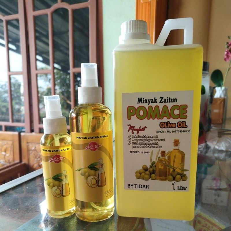Jual Minyak Zaitun Pomace Olive Oil 1Liter Untuk Memasak Menumis Pijat