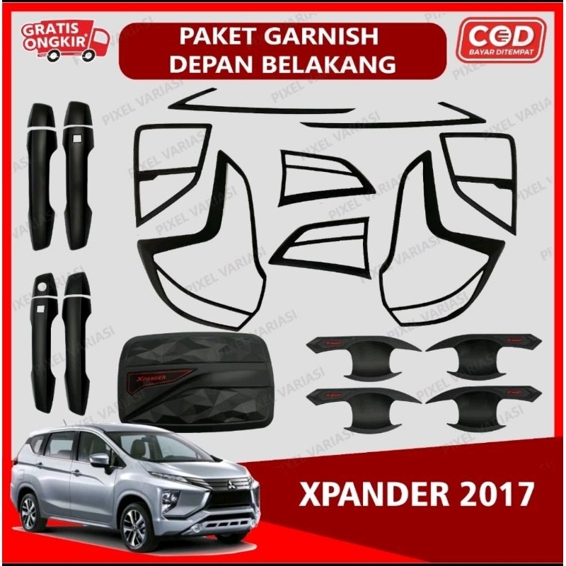 Jual Paket Garnish Outer Handle Hitam Dof Xpander