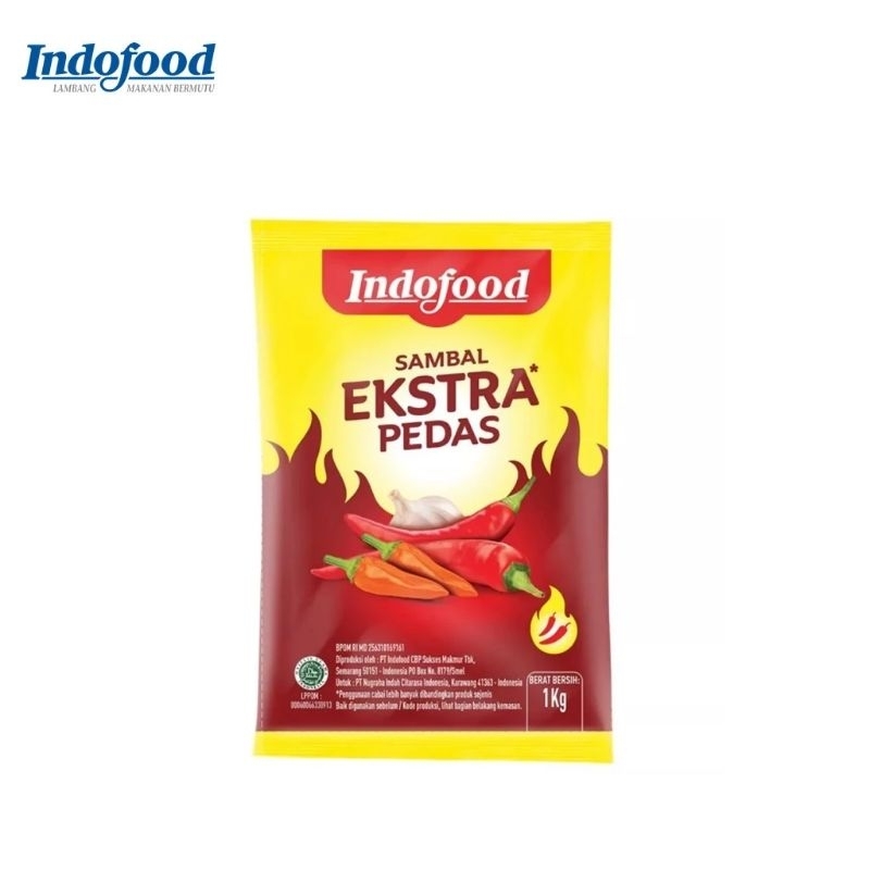 Jual Saos Indofood Extra Pedas 1kg | Shopee Indonesia