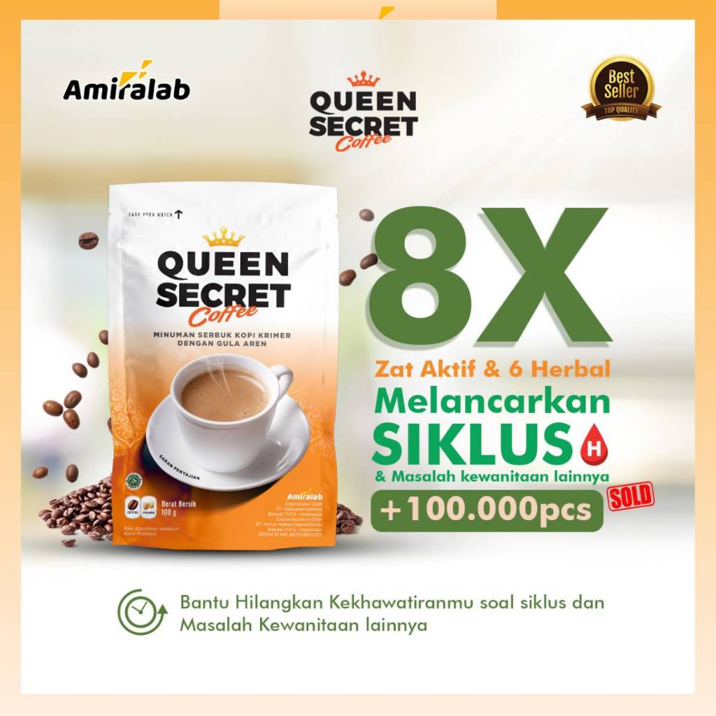 Jual Queen Secret Coffee Minuman Kopi Pelancar Menstruasi Wanita Herbal Siklus Teratur 100 Gr 9257