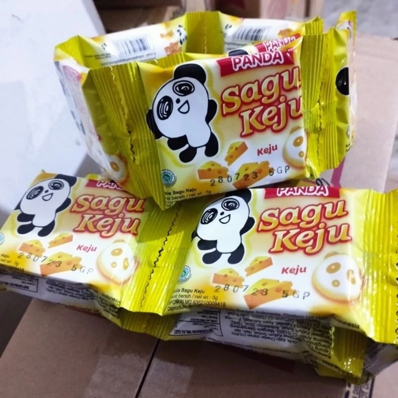 Jual SAGU KEJU PANDA RENCENG ISI 10 PCS / RASA KEJU / JAJANAN ANAK ...