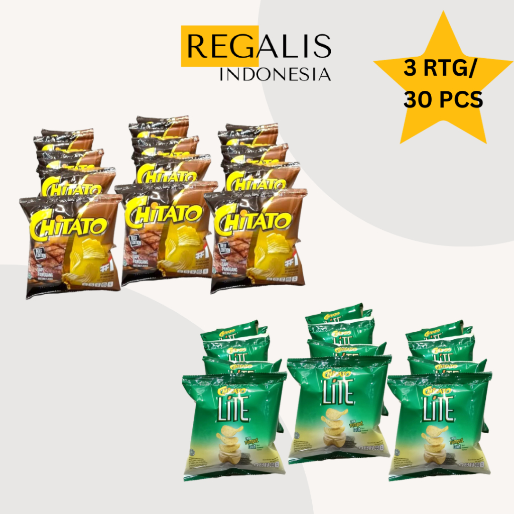 Jual 3 RENCENG CHITATO SAPI PANGGANG/ CHITATO LITE (ISI 30 PCS ...