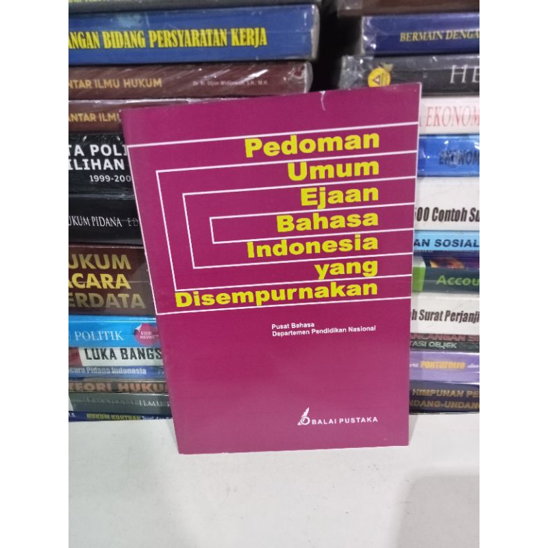 Jual Buku PEDOMAN UMUM EJAAN BAHASA INDONESIA YANG DISEMPURNAKAN ...