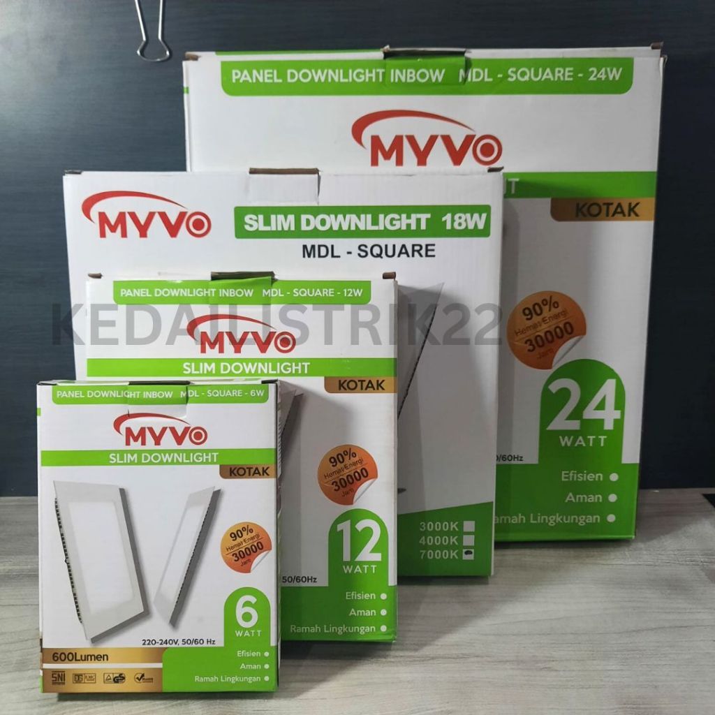 Jual LED PANEL IB MYVO 18W 24W TANAM DOWNLIGHT CILING CEILING SLIM ...