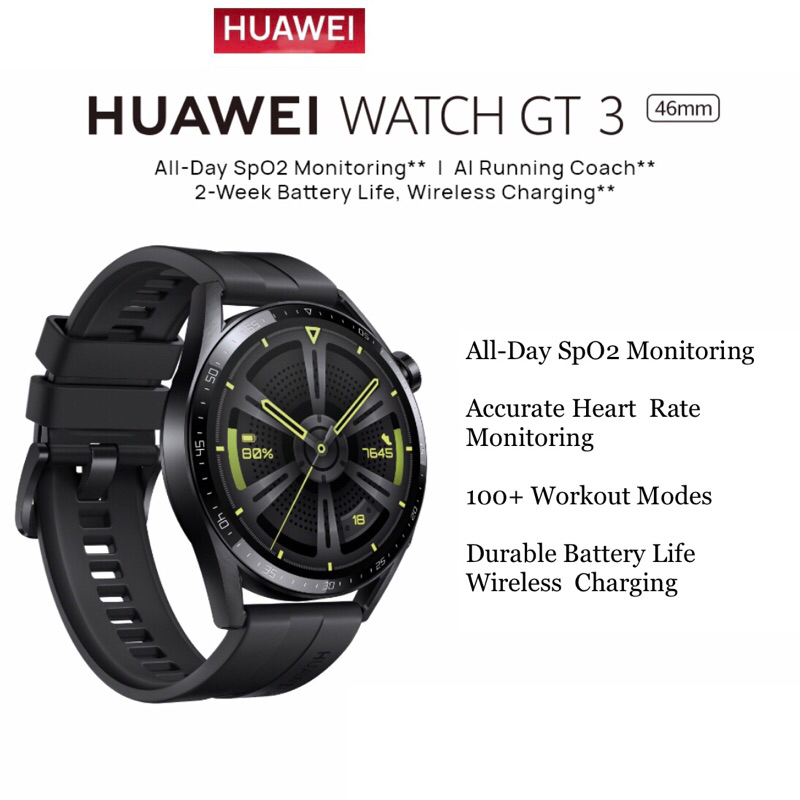 Jual Huawei Watch GT 3 42mm - 46mm Garansi Resmi Huawei 1 Tahun ...