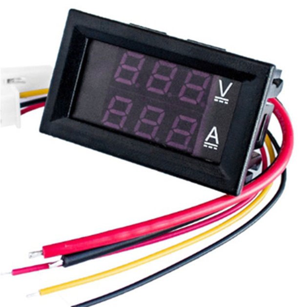Jual Alat Pengukur Listrik Modul Voltmeter dan Ampermeter Arus DC 4,5V ...