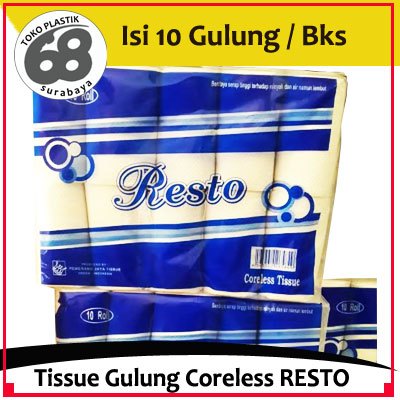Tissue Gulung Roll Coreless Merk RESTO