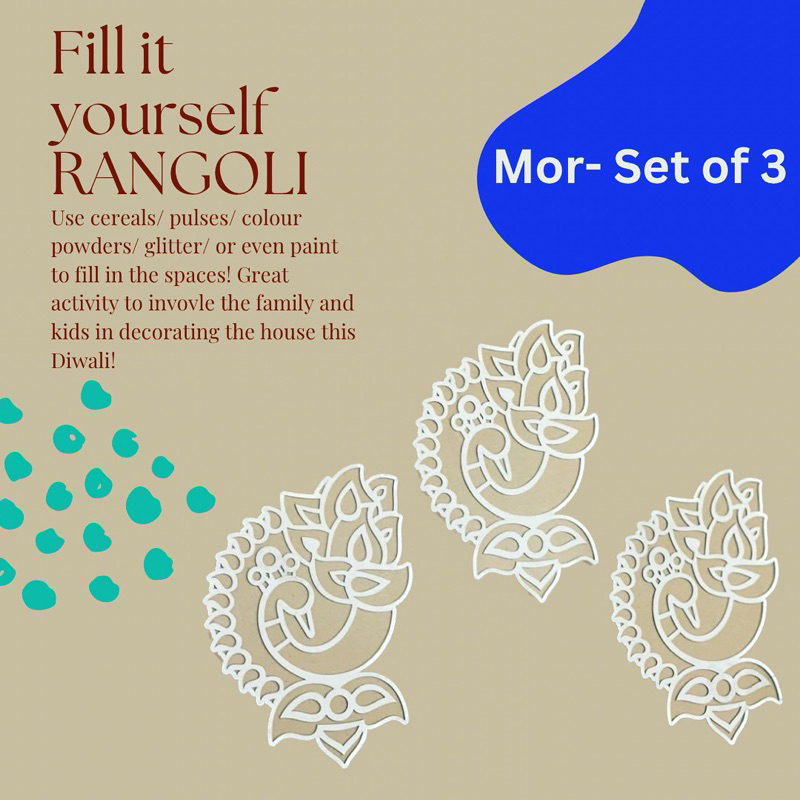Jual Diwali Rangoli Fill it yourself rangoli Shopee Indonesia