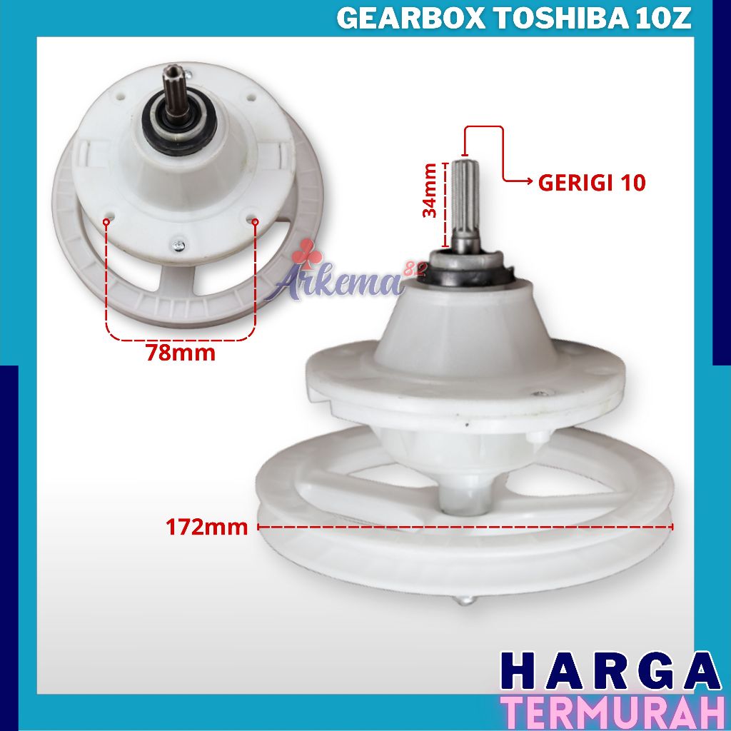 Jual Gear Box Mesin Cuci Toshiba Gearbox Girbox Gerbox Pencuci Pemutaran Tabung Toshiba