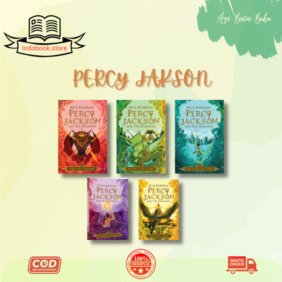 Jual Novel Percy Jackson And The Olympians 1,2,3,4&6: The Chalice Of ...