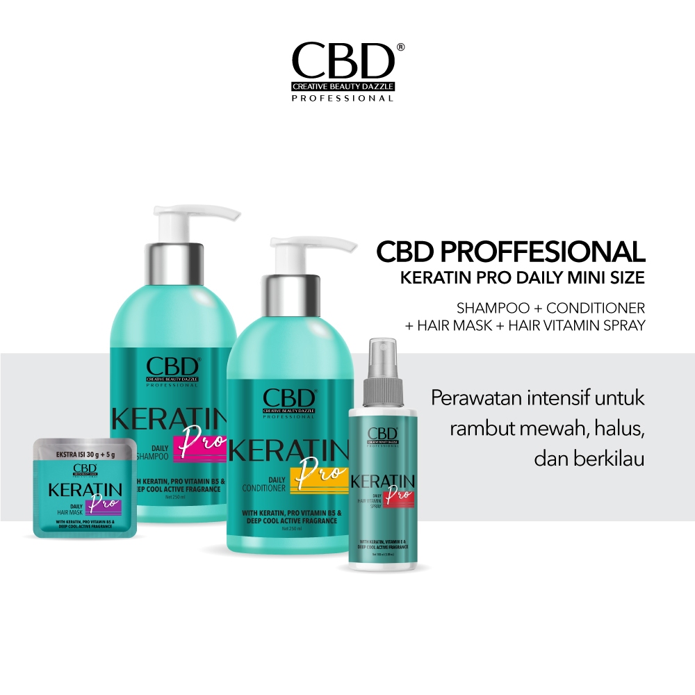 Jual CBD Professional Keratin Pro Daily Mini Size | Shopee Indonesia