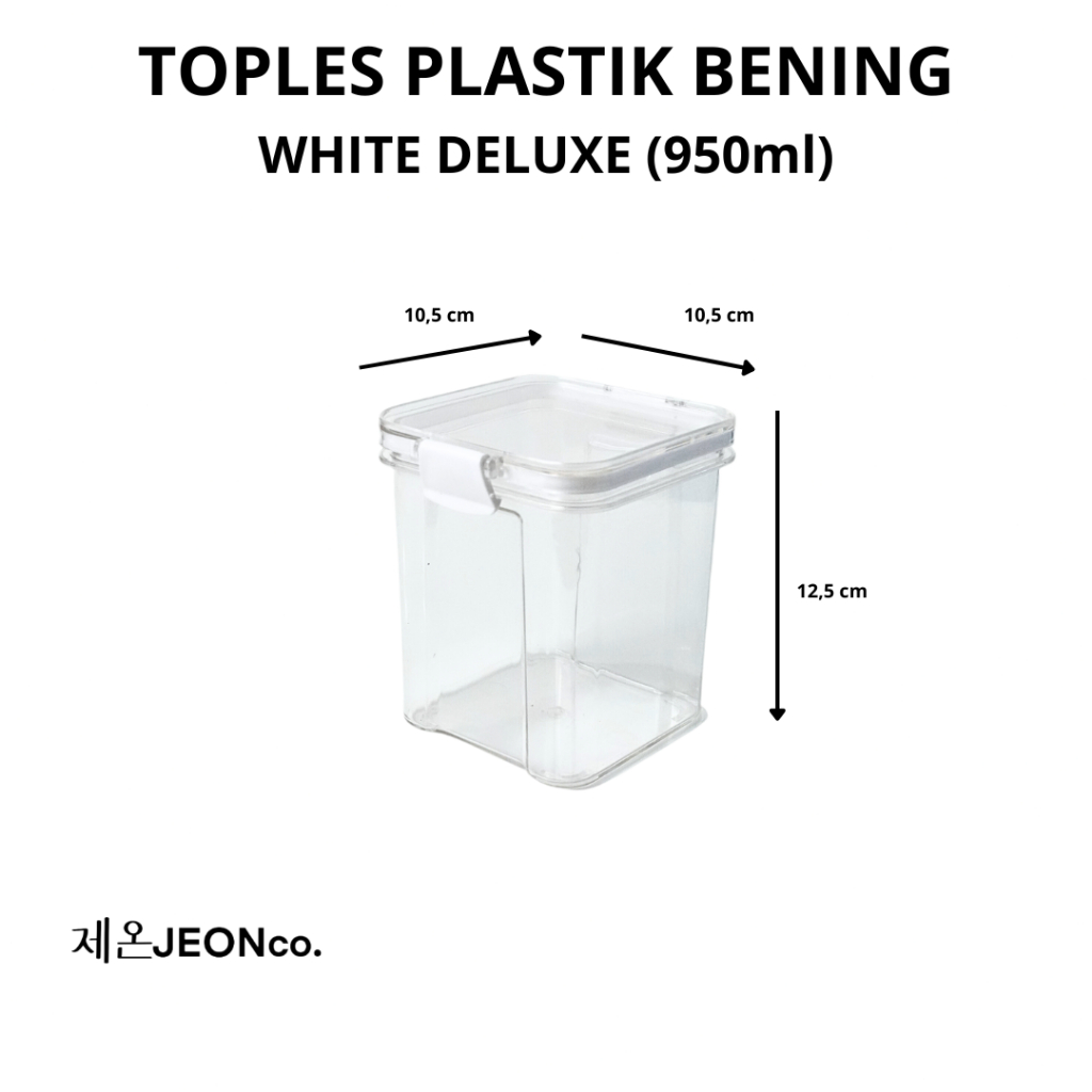 Jual TOPLES KOTAK BENING Plastik Penyimpanan Makanan Kedap Udara Snack ...